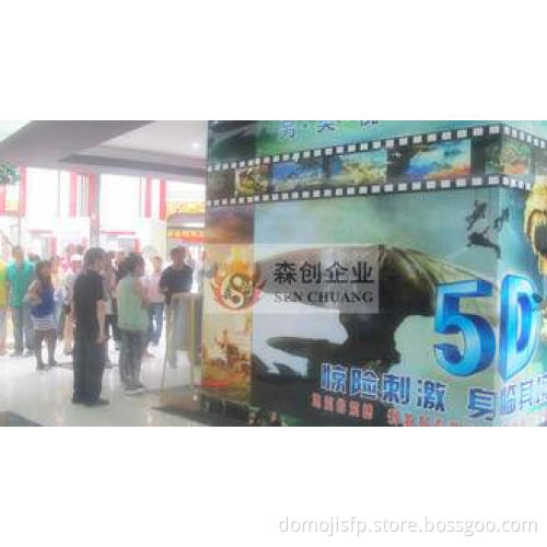 6 Dof Hydraulic 5D Movie Equipment 19'' LED with Large Scre